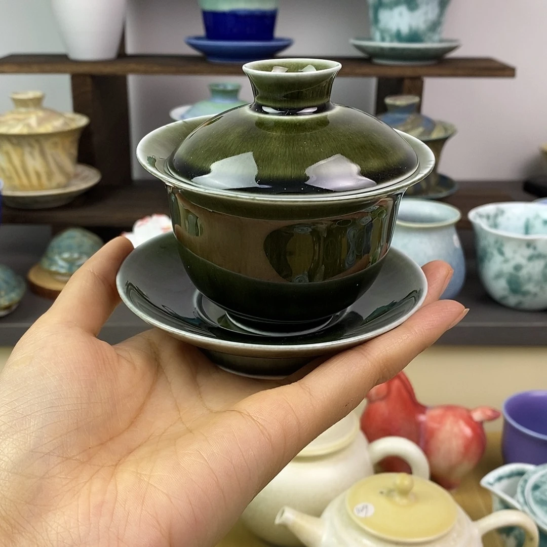 景德镇高温陶瓷盖碗