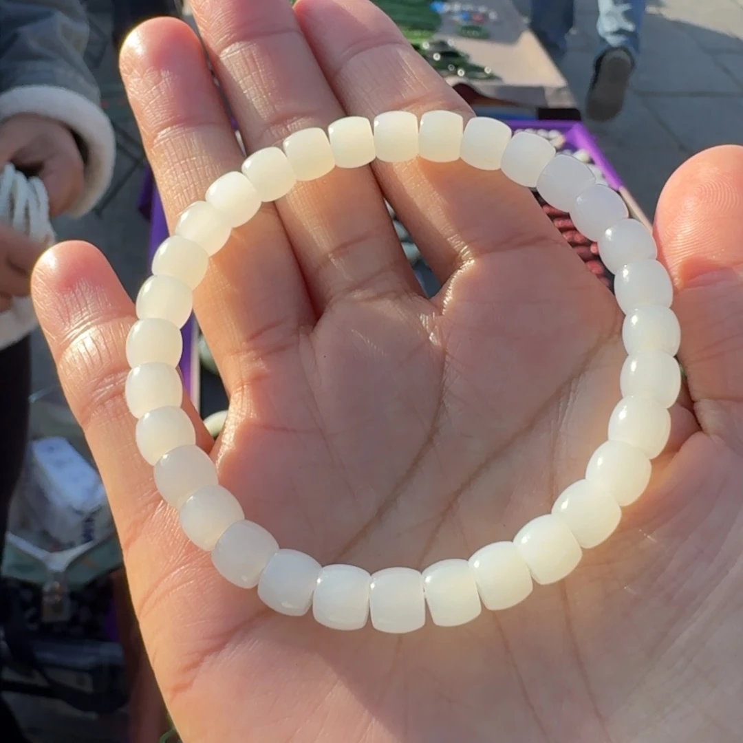 和田玉颈饰未镶嵌白玉手串多样性拍一发一