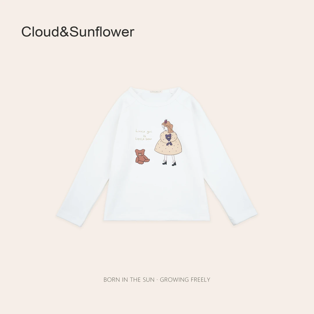 女童春季小女孩与小熊休闲卫衣251076