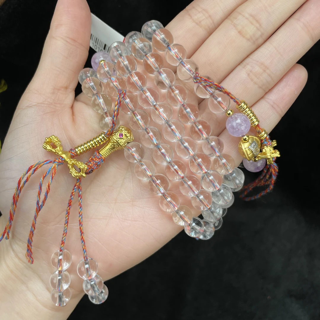 玉美人菲菲~水晶圆珠约8mm项链