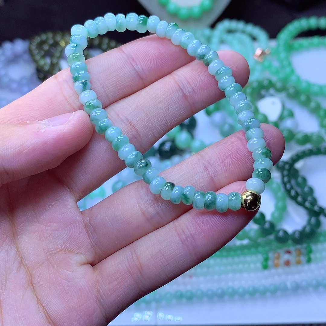 翡翠毛衣链未镶嵌