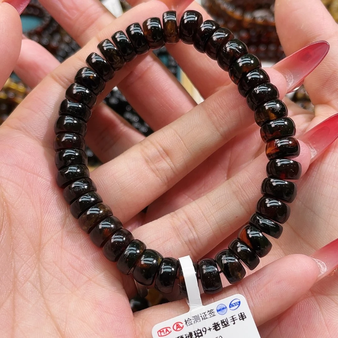 琥珀未镶嵌裸石9mm翳珀