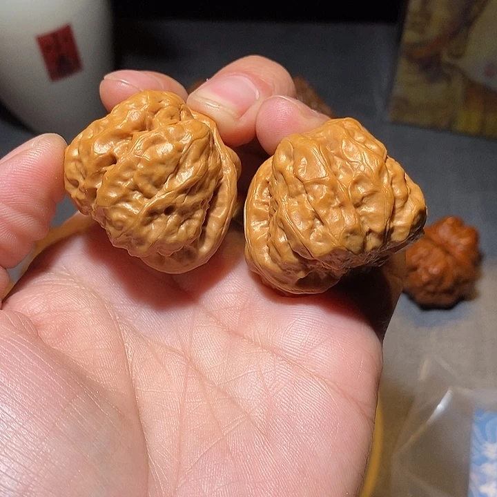 文玩核桃把件全品无修37尺怀柔蛤蟆头