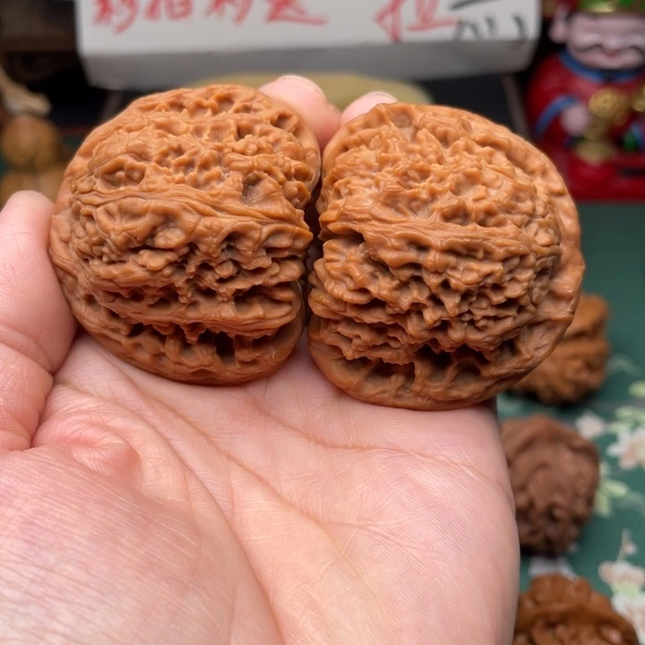 【闪购商品】把件文玩核桃黑*48南疆石