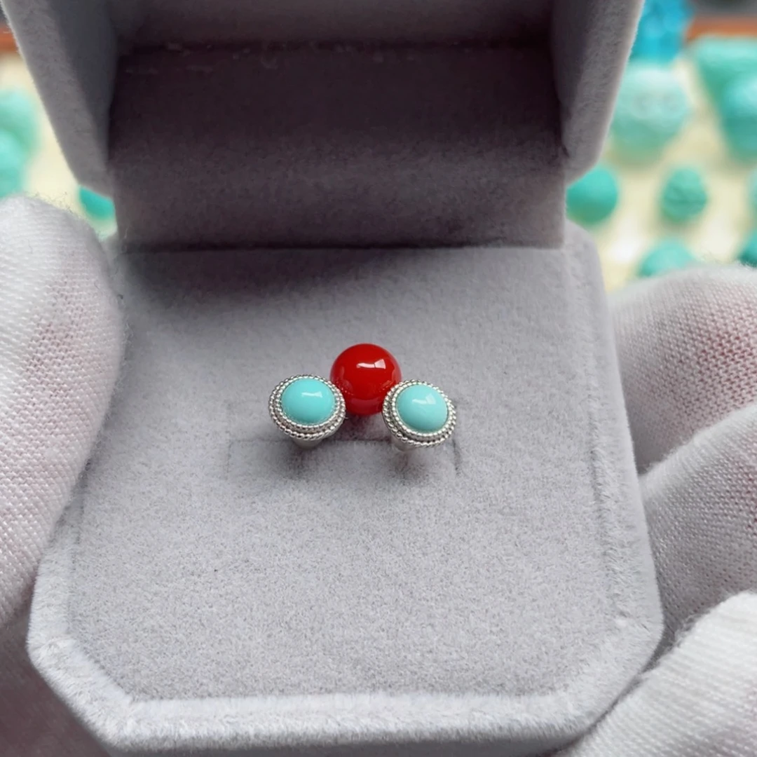 银S925镶嵌南红玛瑙珠宝奇石