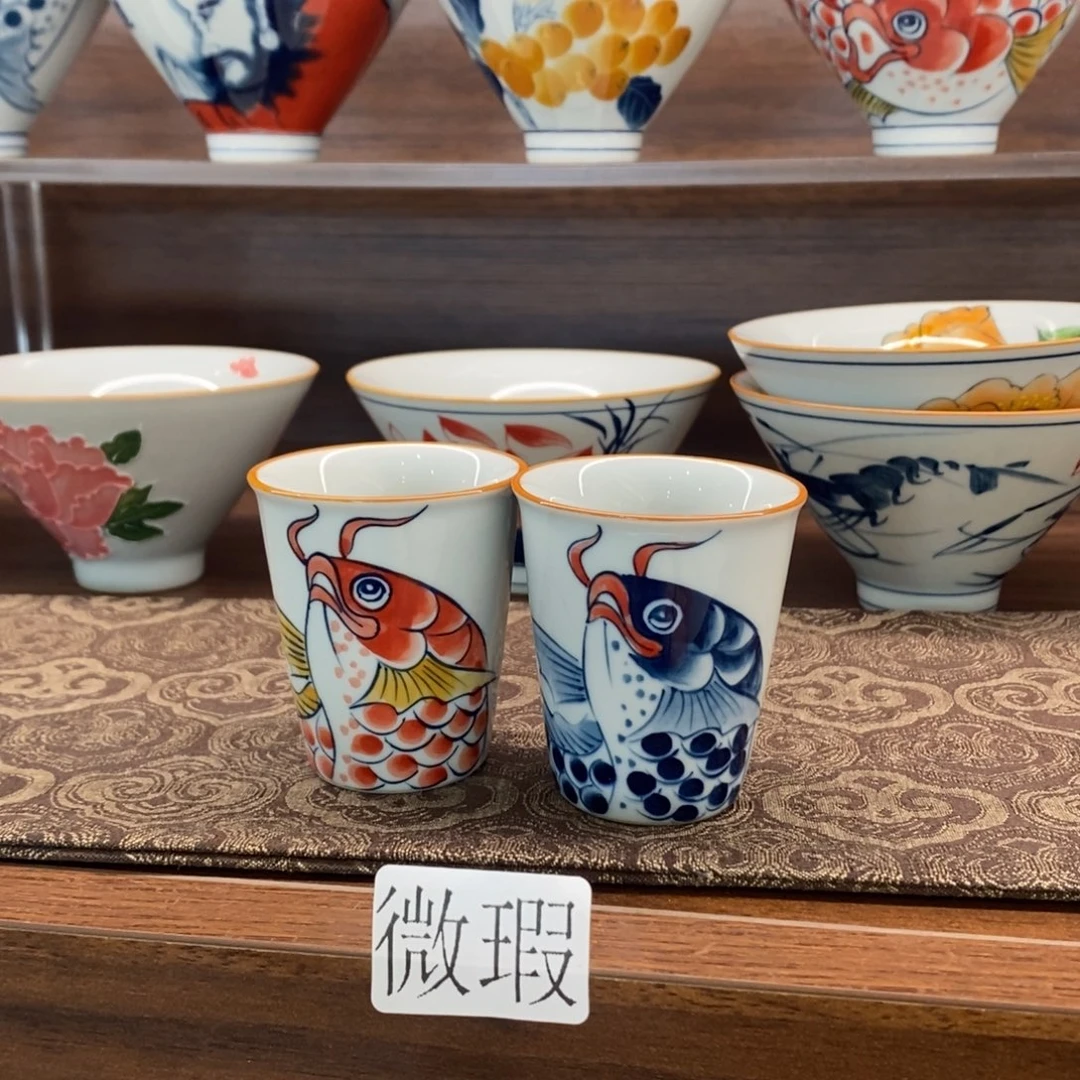 釉下彩老陶泥手工绘制