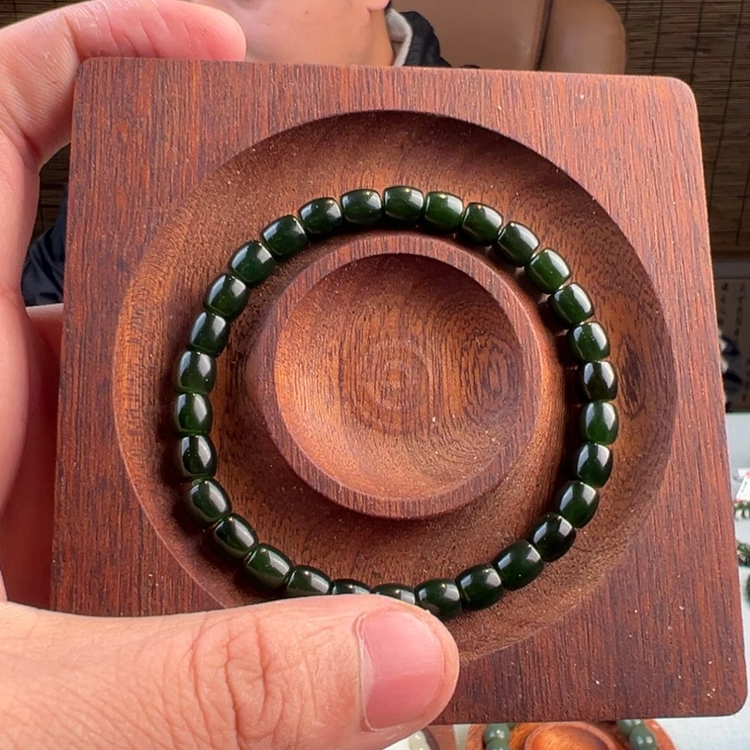 和田玉未镶嵌手链