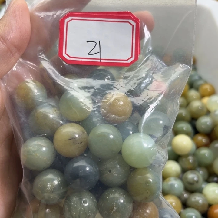 *****蛇纹石玉未镶嵌手链