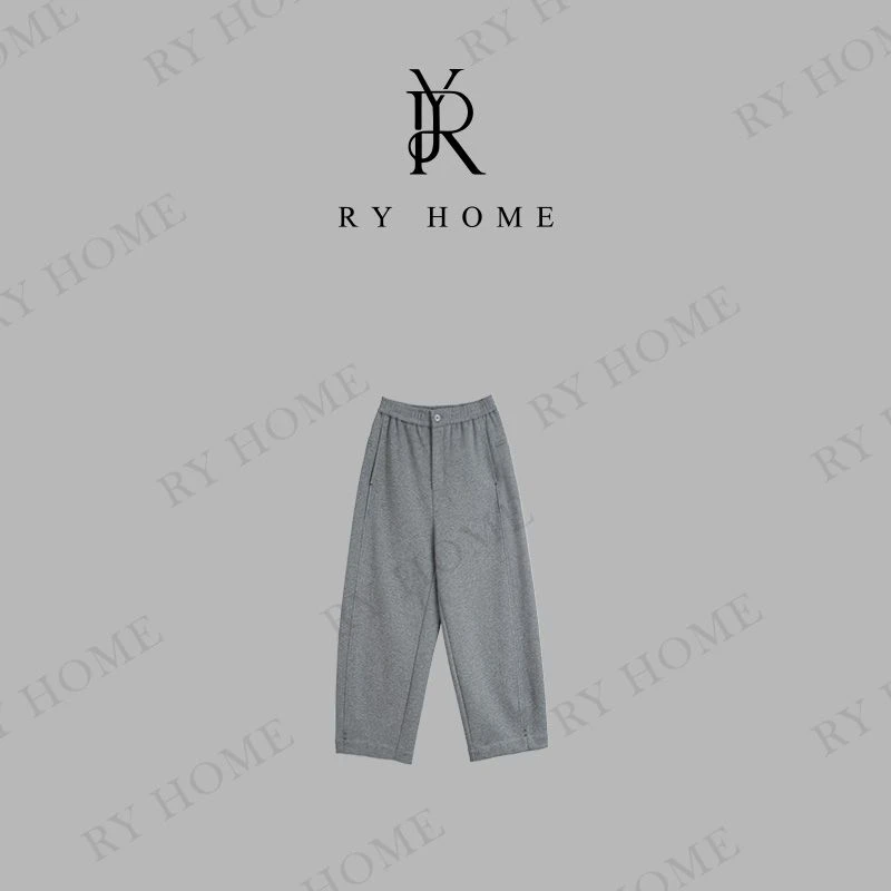 【容雨RYHOME】休闲百搭松紧腰直筒休闲卫裤253K2669