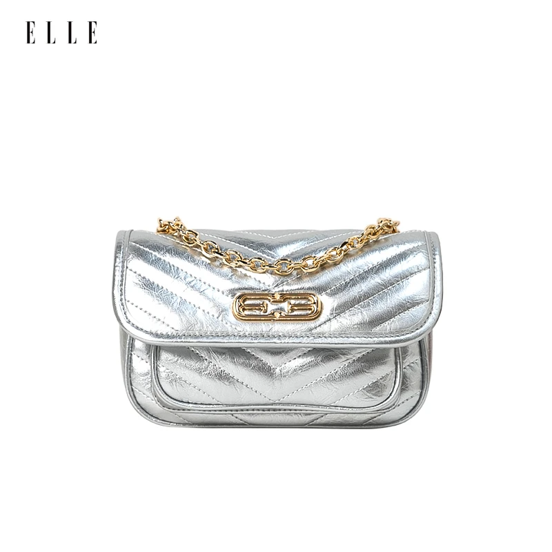 ELLE25春季新款明星版印花系列肩包包斜挎包46785