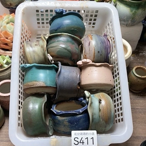 紫砂花盆411微瑕品口径5到5.5左右