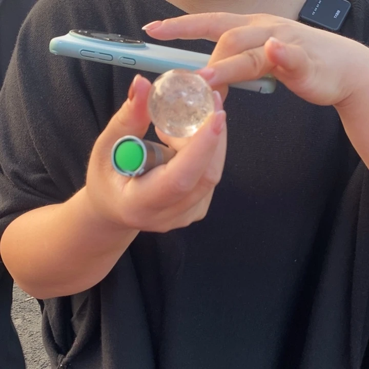 未镶嵌珠宝半成品水晶白水晶球一个