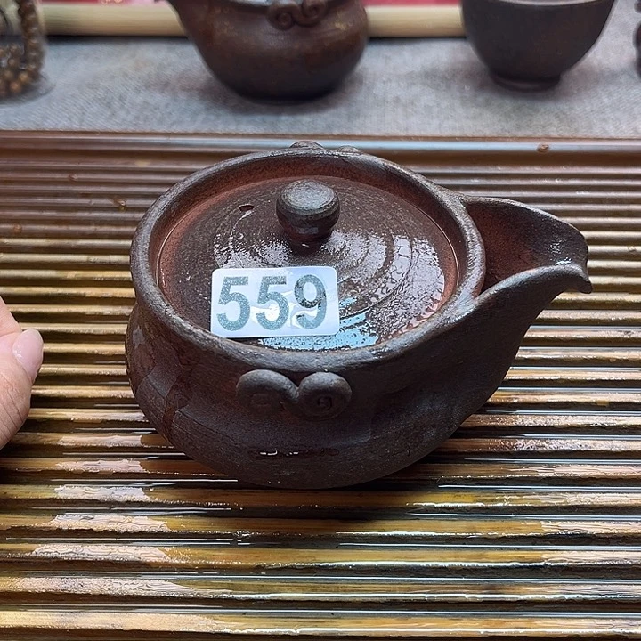 纯手工制作粗陶茶具