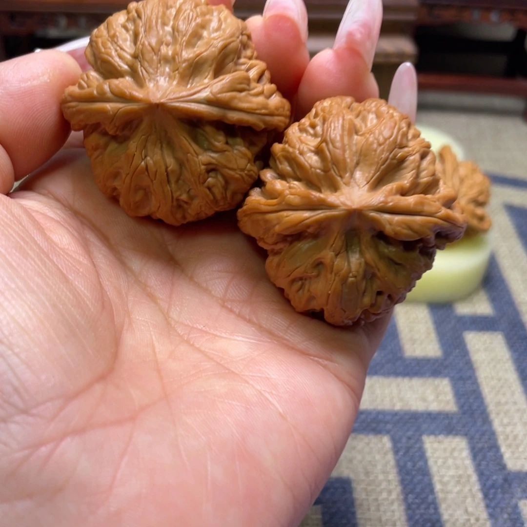 吊坠文玩核桃44红锦鲤文玩