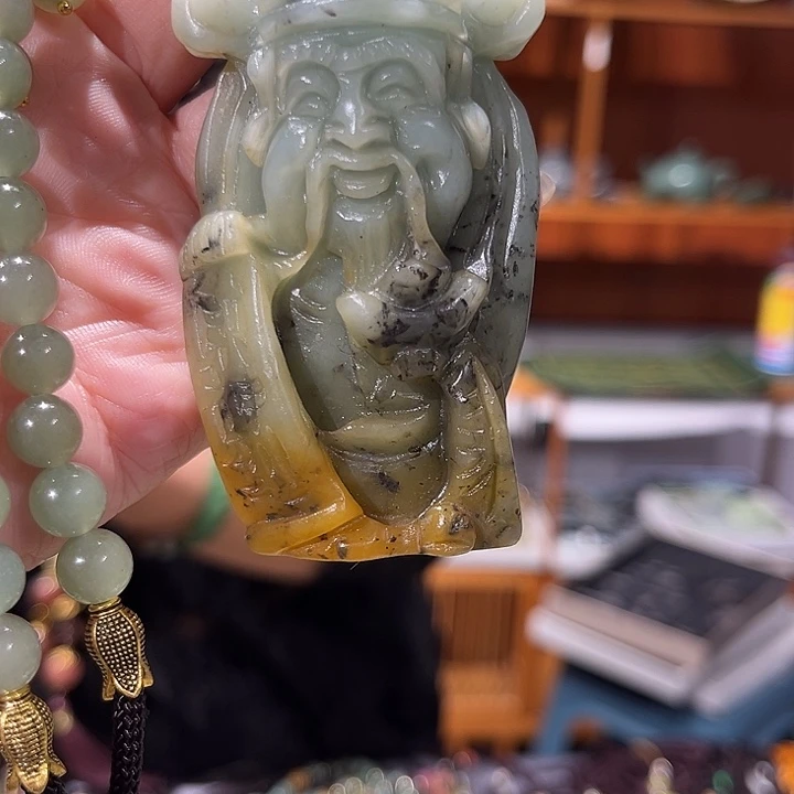 未镶嵌岫玉毛衣链