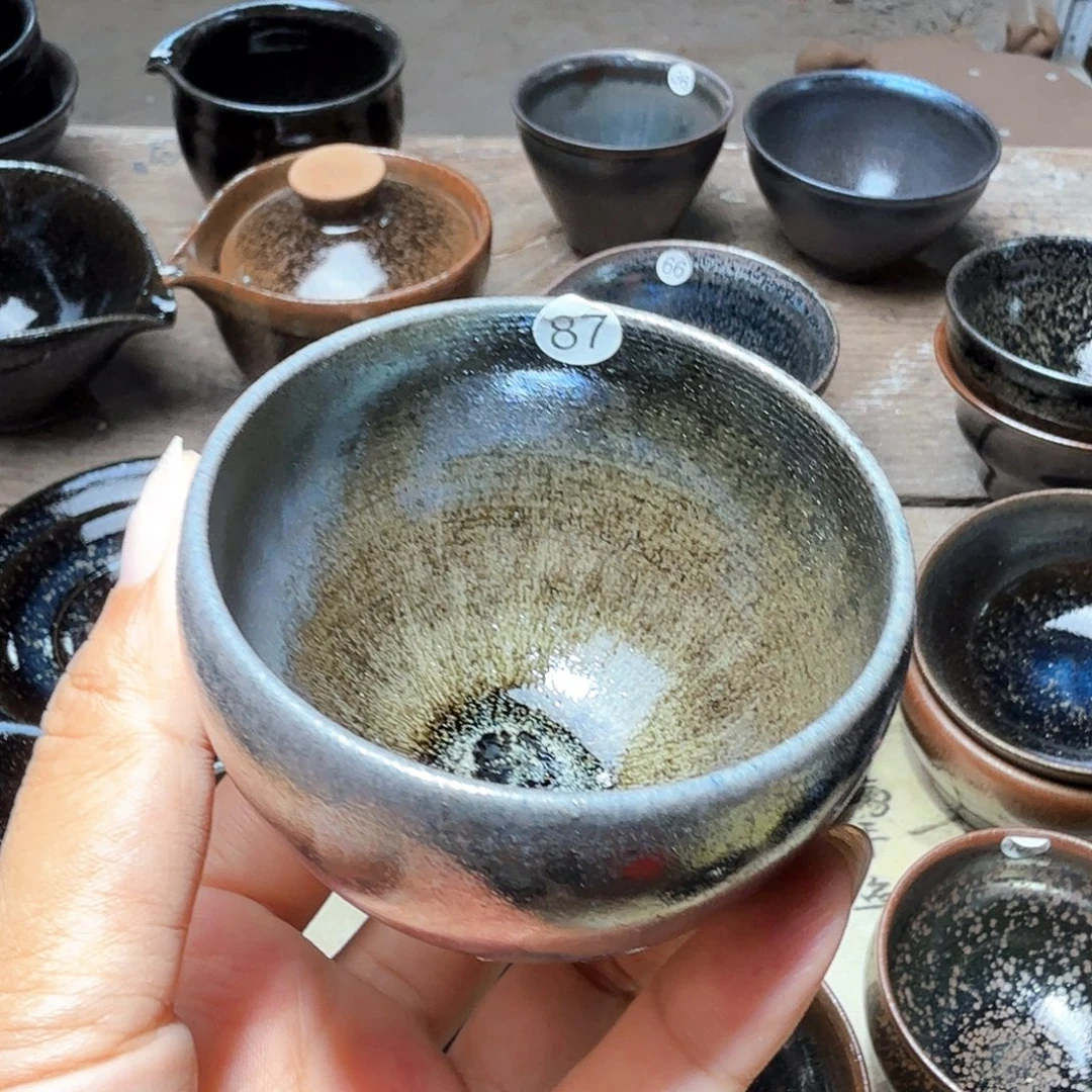 茶盏义兴龙窑建盏87微瑕