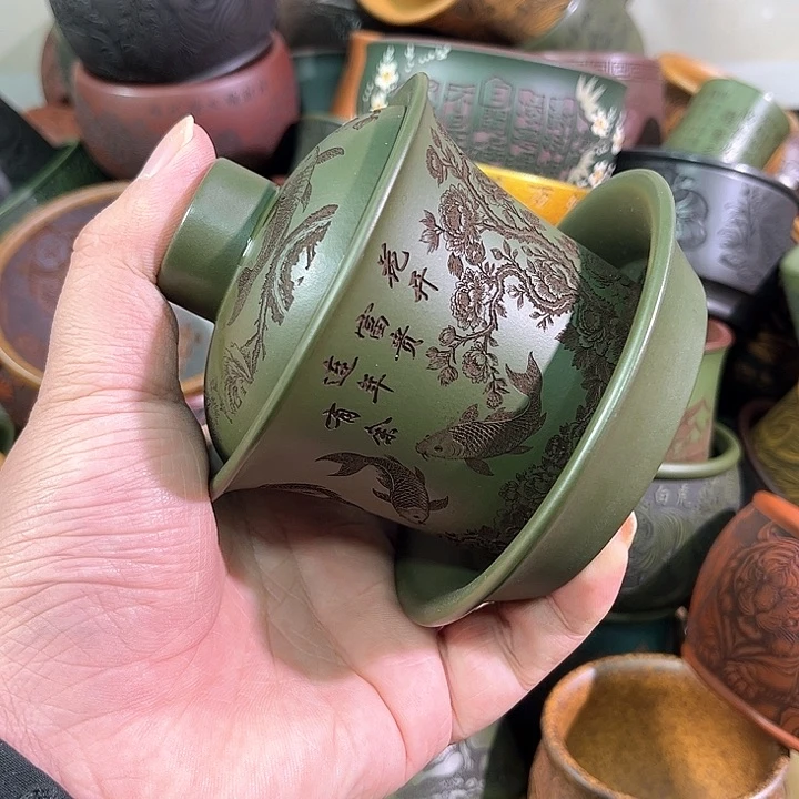 茶杯紫砂全手工紫砂主人杯