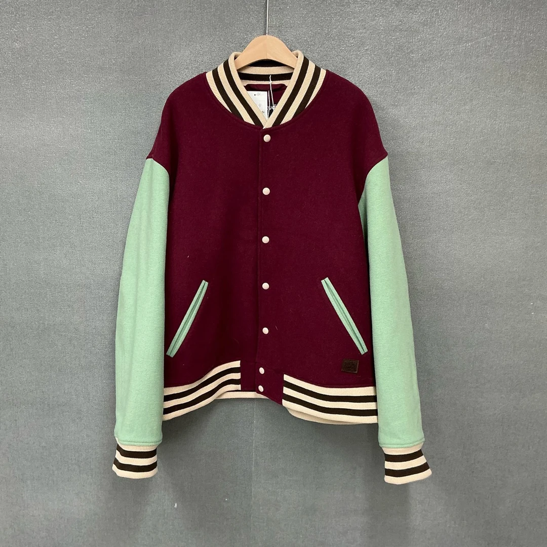 全新未使用 Acne studio 拼色60%羊毛棒球服外套全新带吊L码