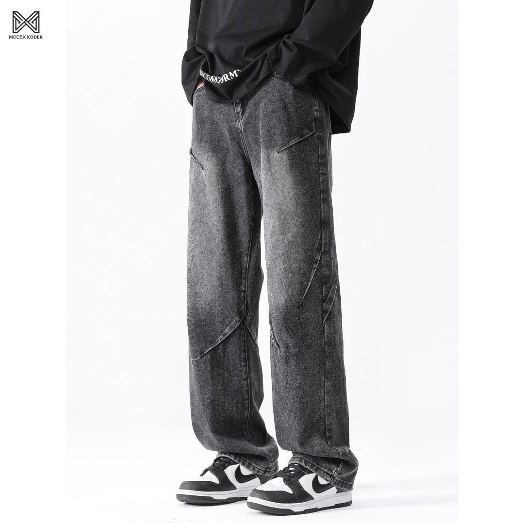 MODEK KODEK秋季2025款美式复古高街潮流伞兵裤宽松阔腿直筒裤子