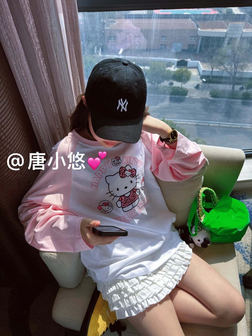 唐小悠 童装定制款 上新2025小悠同款 洋气豹纹小KT大T