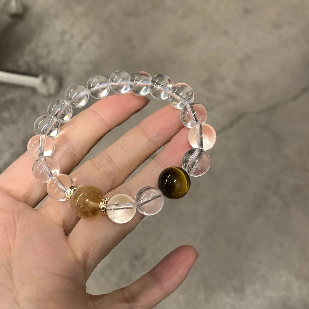 【夜云轻】小众百搭设计感时尚个性水晶手链10376-01