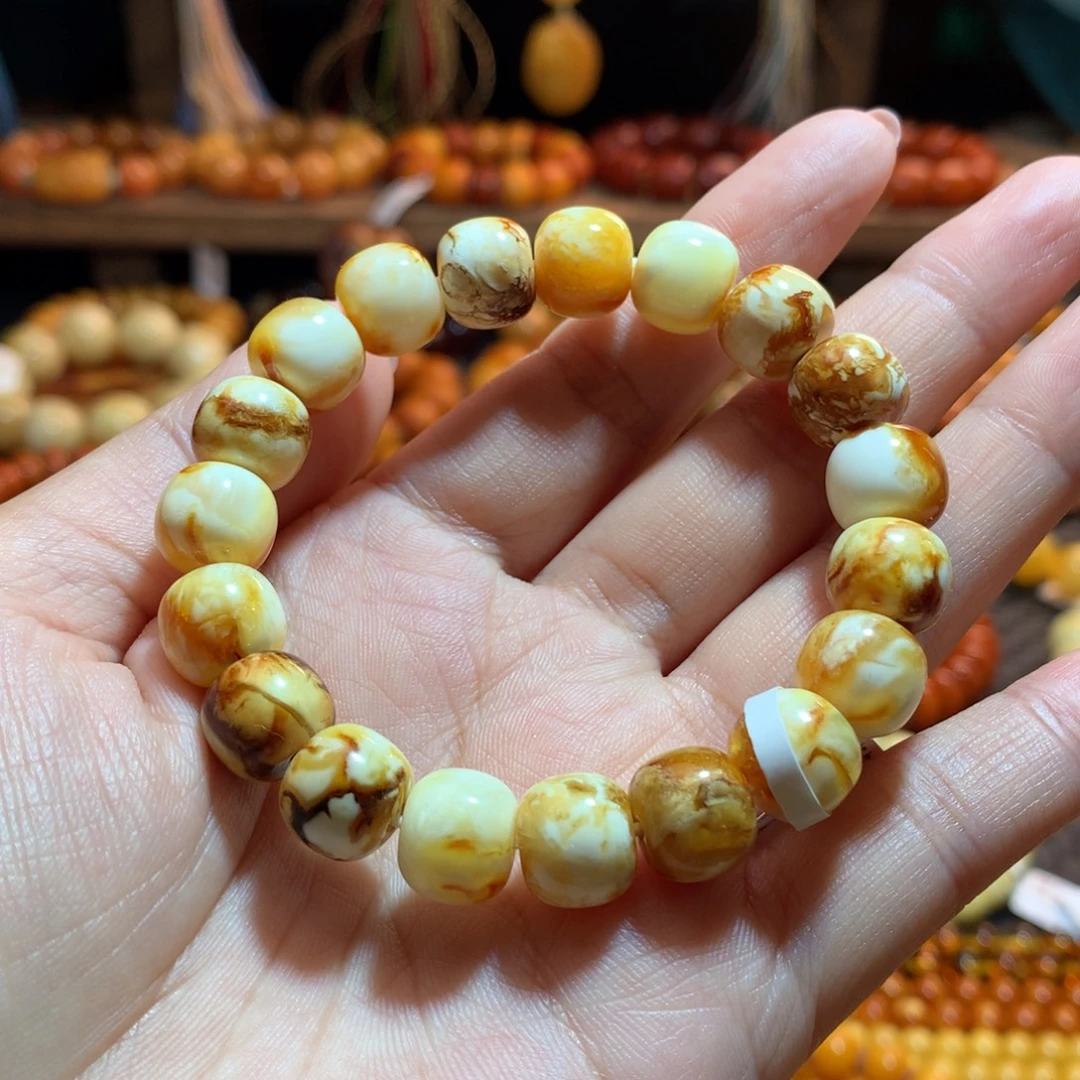 蜜蜡未镶嵌手串蜜蜡手串
