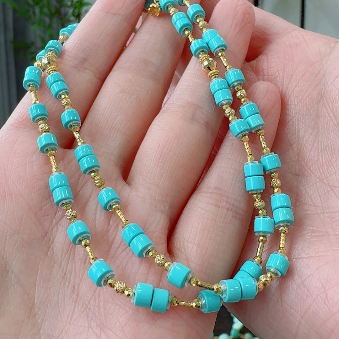 18K金镶嵌绿松石珠宝奇石