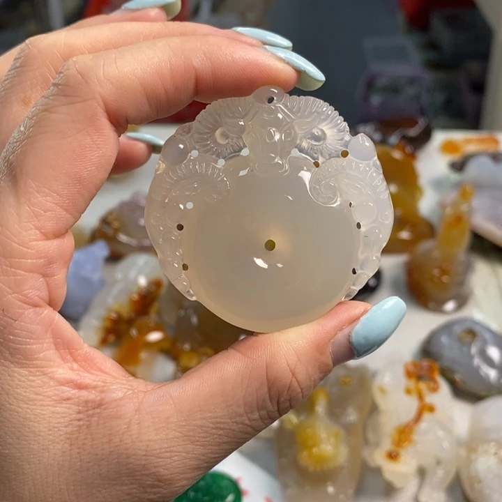 玛瑙/玉髓吊坠(不含链)未镶嵌