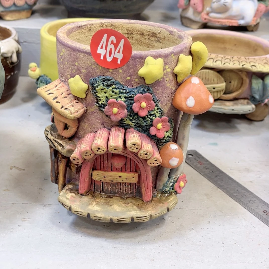 陶瓷微瑕464 号陶然花盆