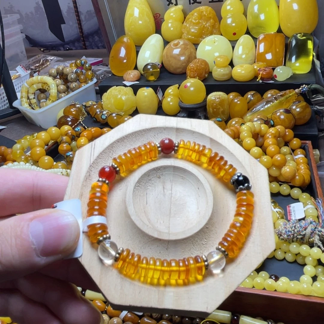 裸石琥珀未镶嵌蜜蜡