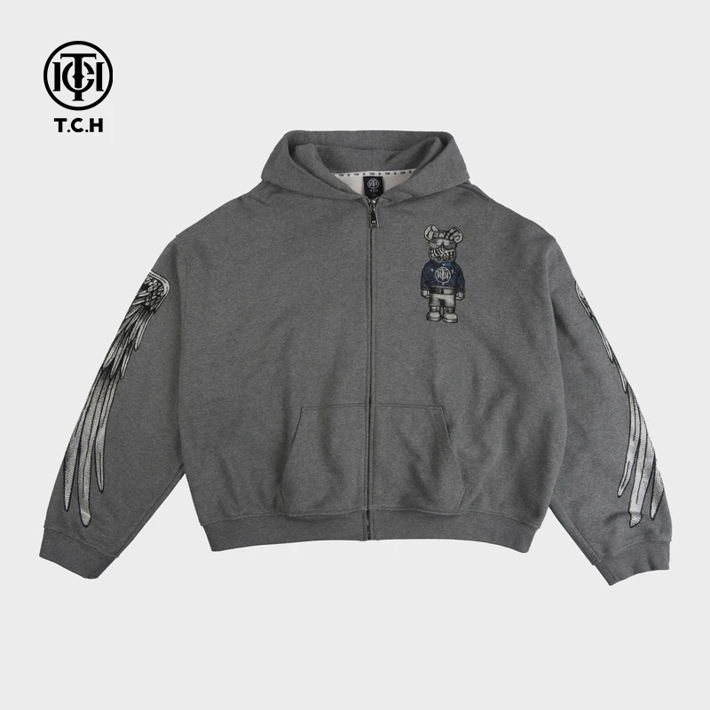 TCH服饰店播-2025春夏新款百搭烫钻翅膀外套经典系列T72A176041