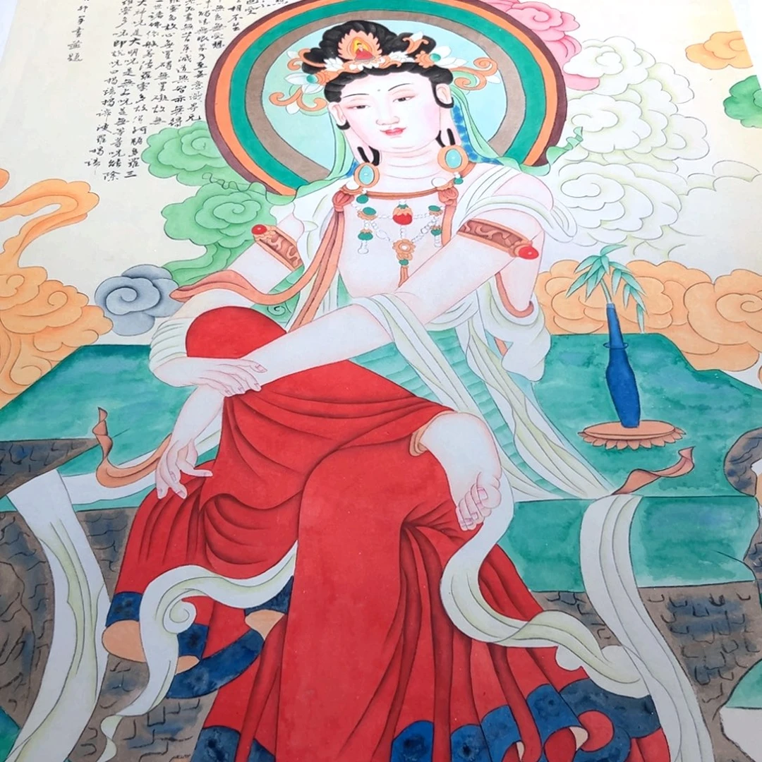 江***锅国画微瑕福利敦煌系列菩萨