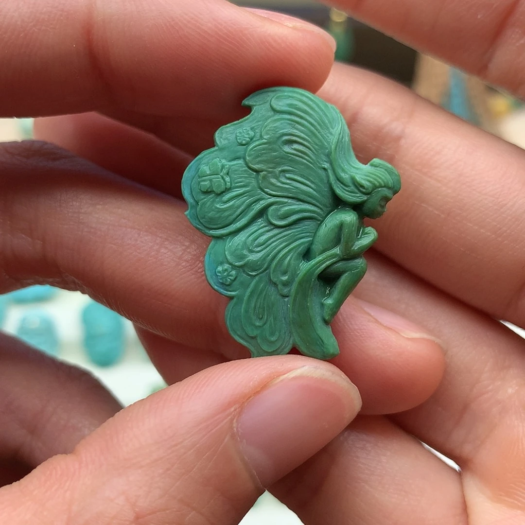 未镶嵌绿松石珠宝奇石