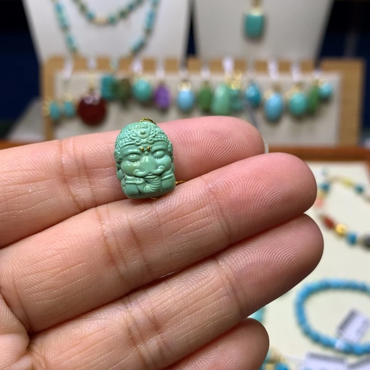 绿松石未镶嵌配饰