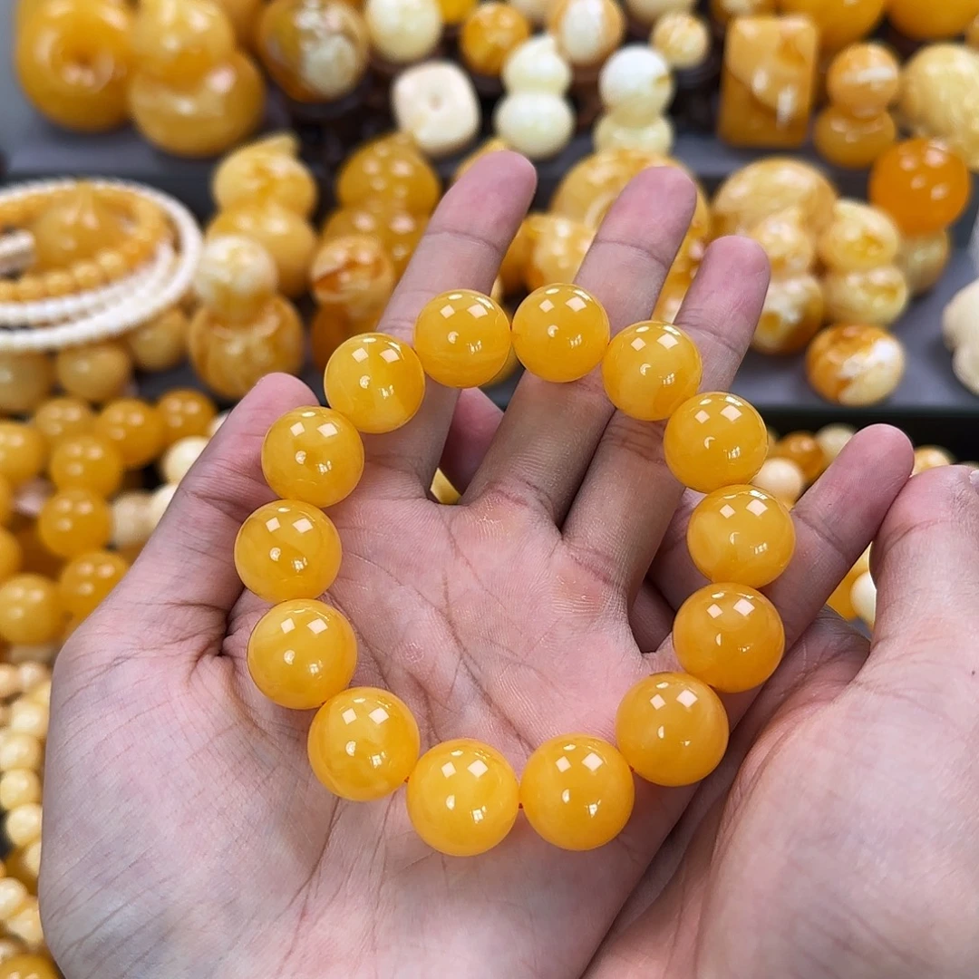 琥珀未镶嵌珠宝奇石17mm同料