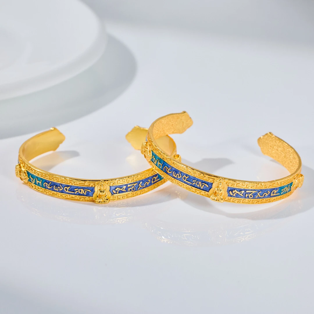 925银银制品 【歪歪】S925药师佛手镯（多样性发一）XB-J6883