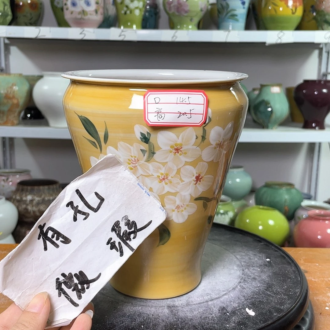 盛**开景德镇陶瓷花盆花器微瑕258