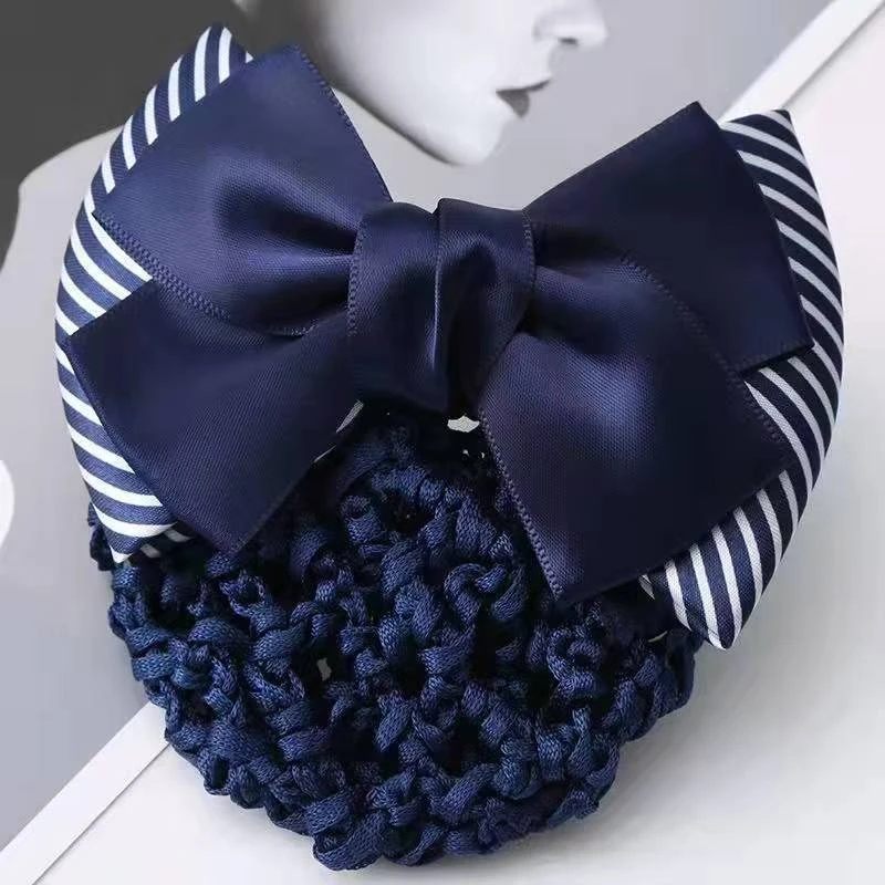 护士工作发夹银行空姐盘发网兜服务员上班职业头花发饰发夹发卡女