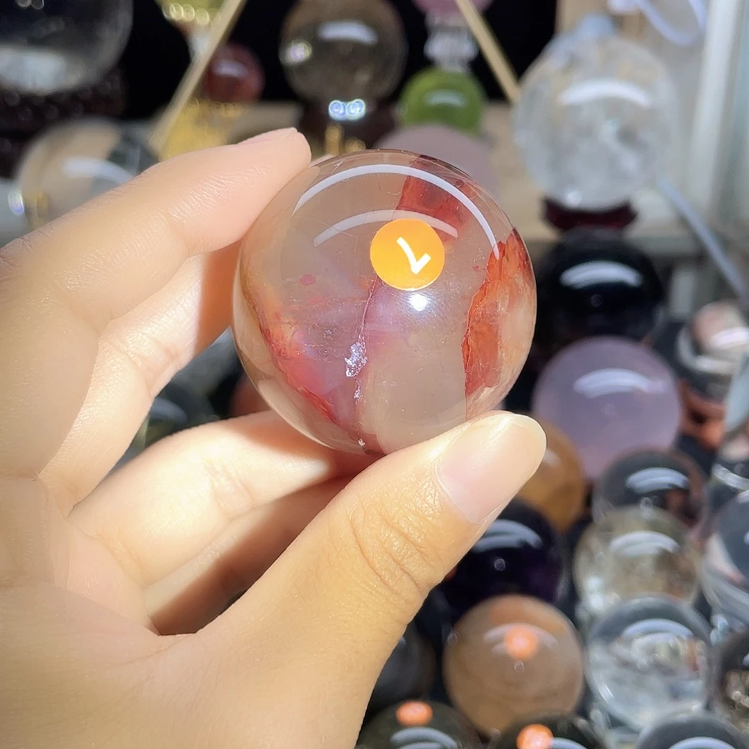 未镶嵌珠宝半成品水晶红椒花47六芒星