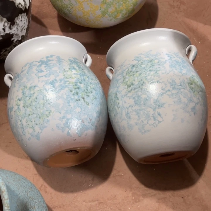 紫砂花盆口径19高度24两只正品