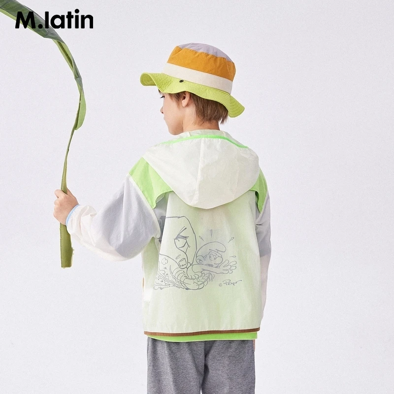 【商场同款】马拉丁童装儿童外套夏新款男童大童时髦拼接防晒服