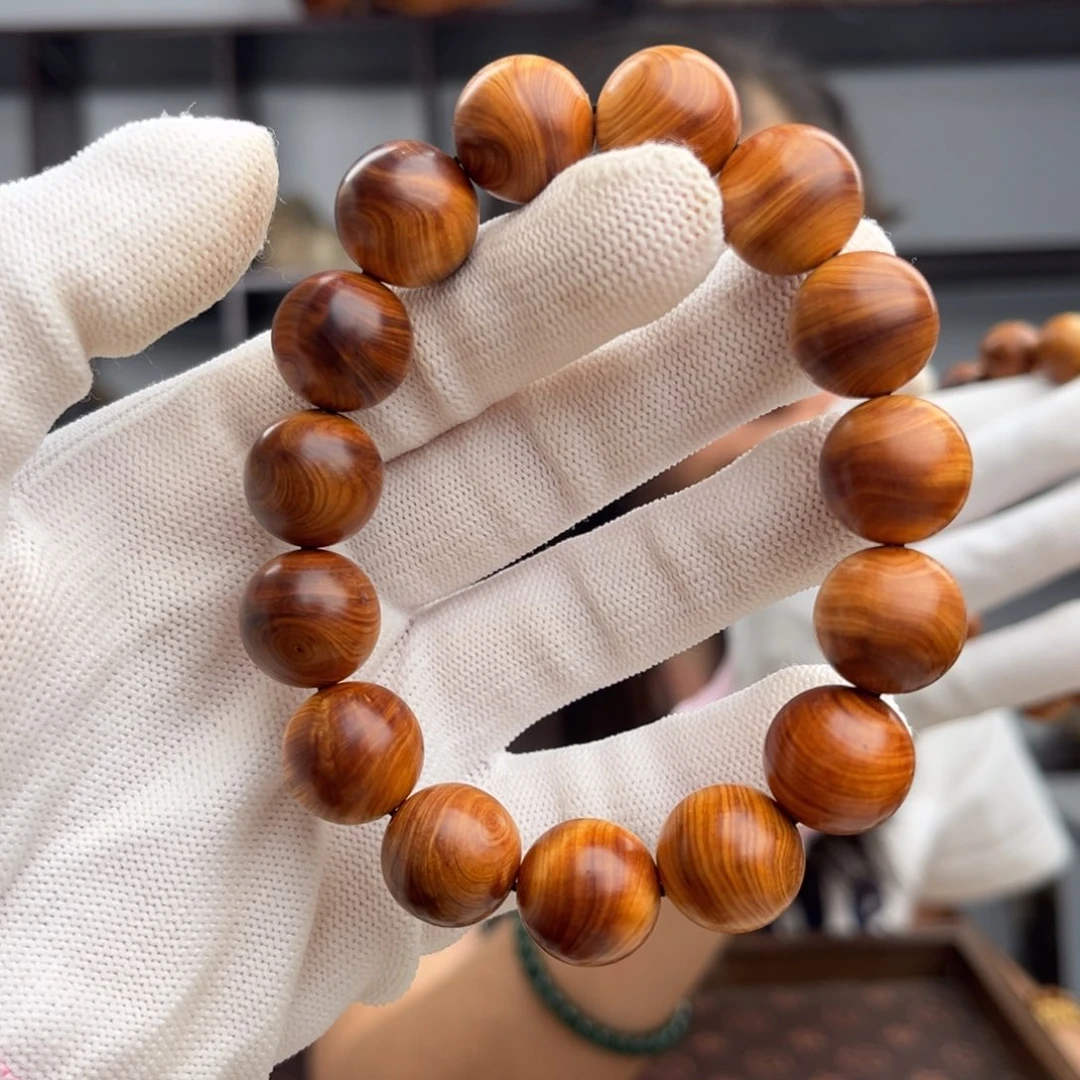 柏木（崖柏）手串/手链15红黑油乱纹泥膏香料甜26.6