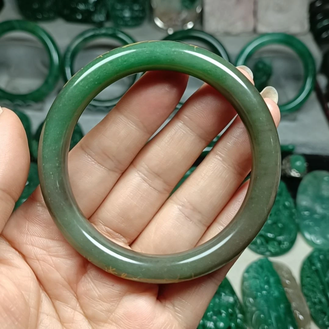 独山玉手镯58未镶嵌