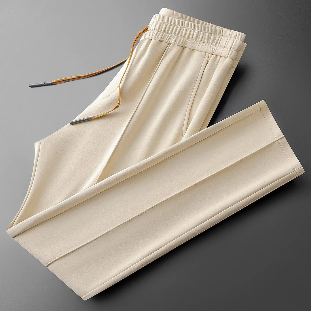 夏季高端冰丝百搭纯色运动裤子男太空棉莫代尔男士直筒卫裤休闲裤