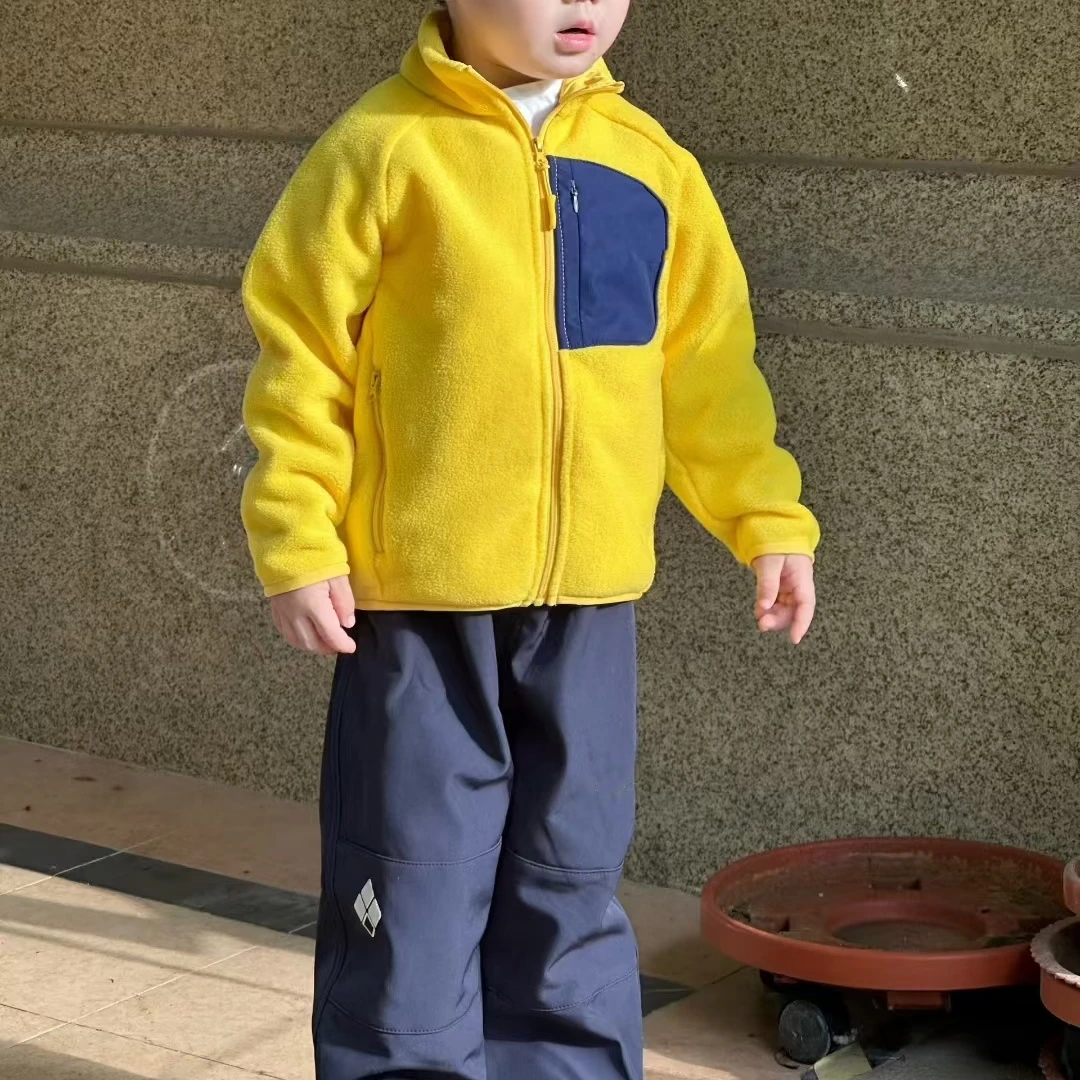 BBY【25秋季新款MO摇粒绒外套】男女童同款摇粒绒外套户外透气