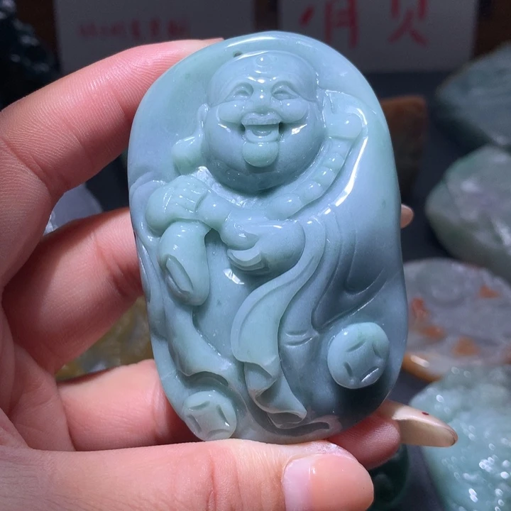 翡翠未镶嵌颈饰保真天然A货翡翠