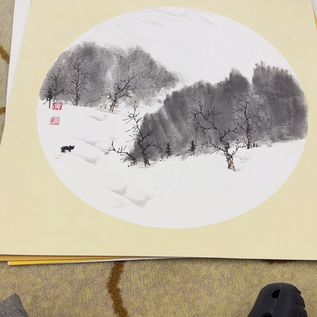 国画50-50卡纸作品艺