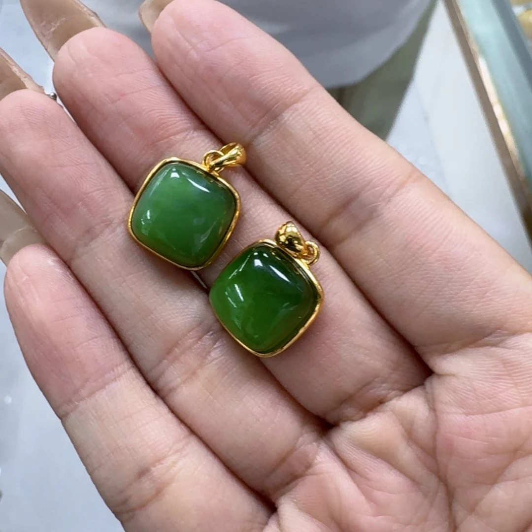 和田玉银S925镶嵌颈饰多样性发货 拍一发一