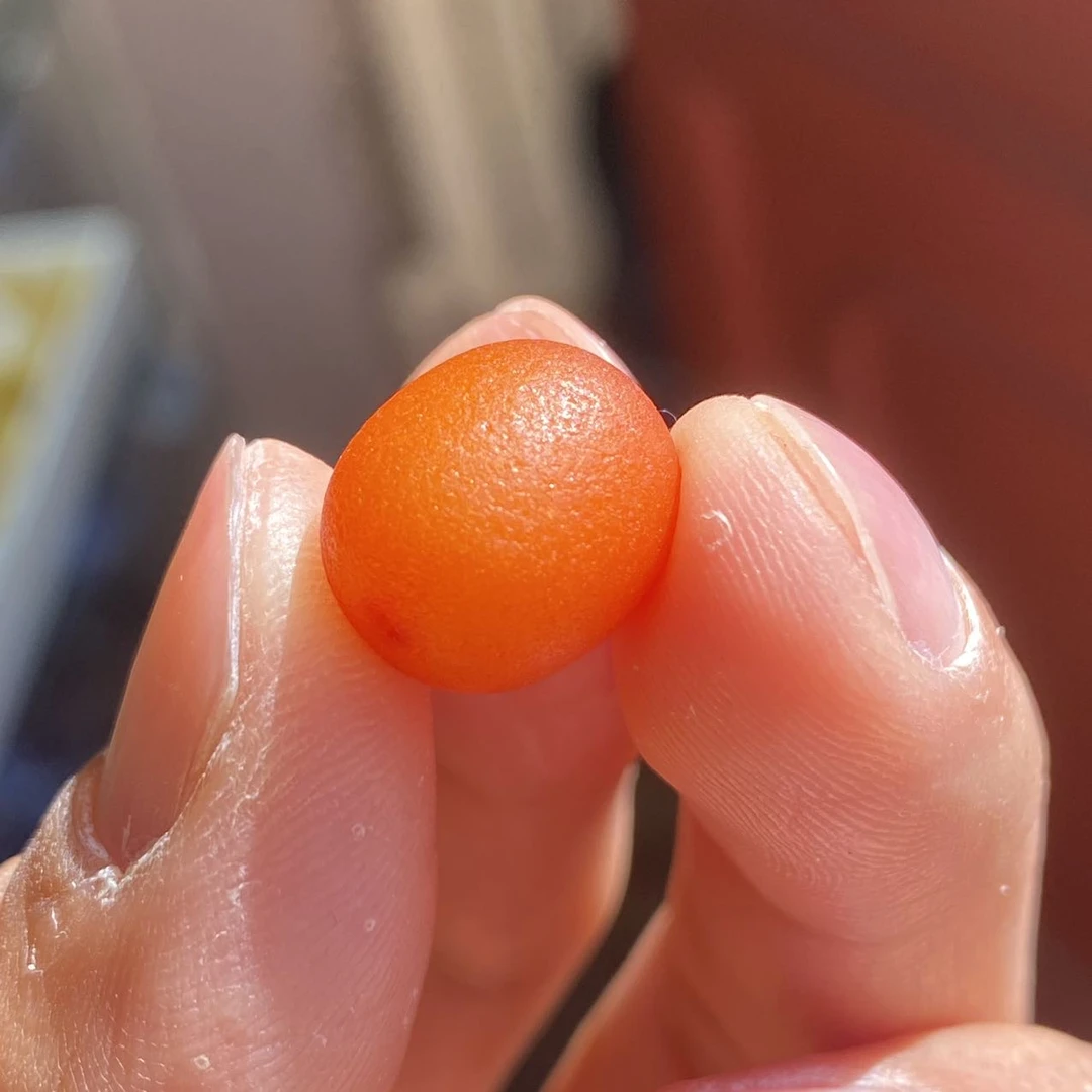 【曹掌柜精选】14 G18627-蜜蜡老蜡枣珠-多样性发其一-11mm左右