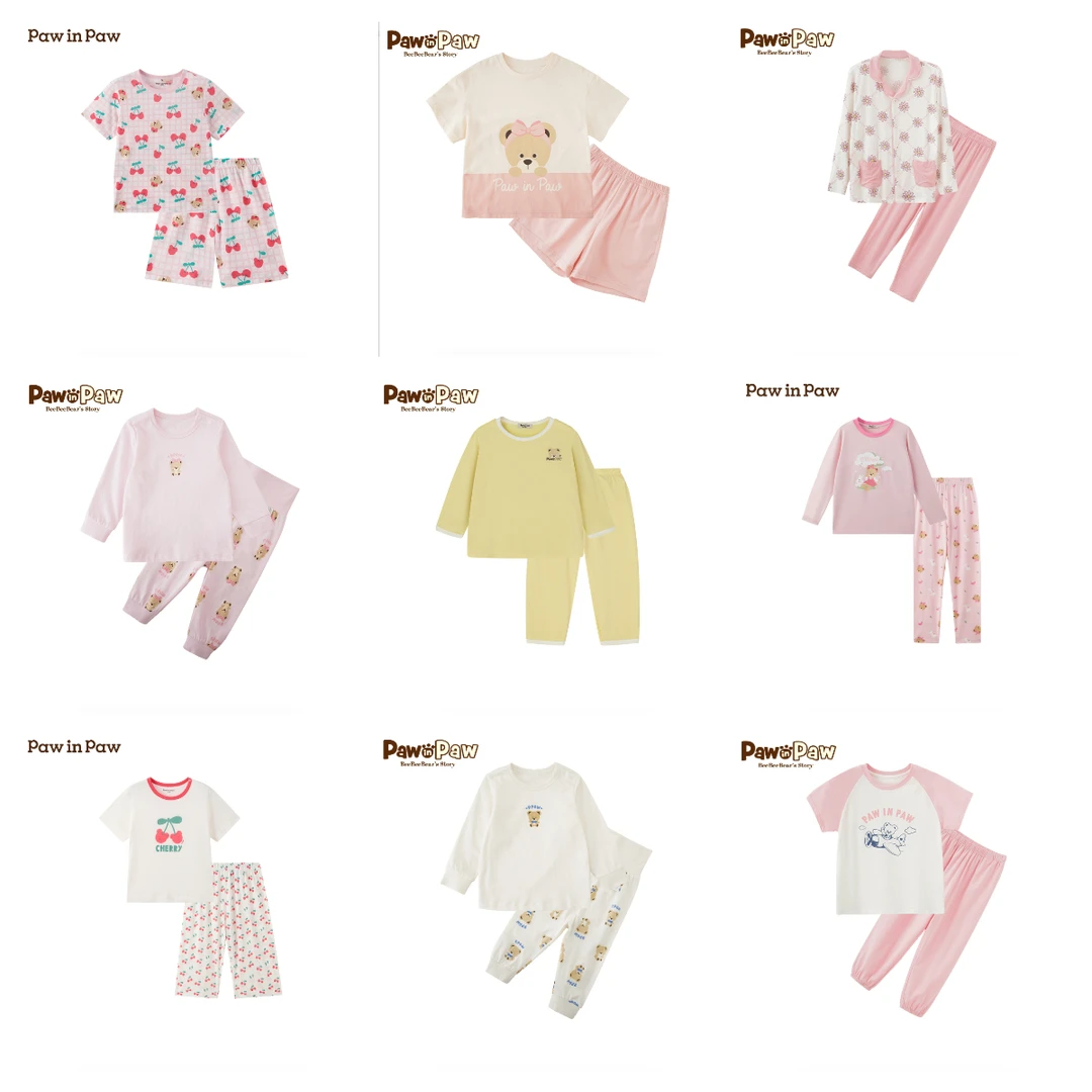 pawinpaw小熊童装秋上新家居服合集